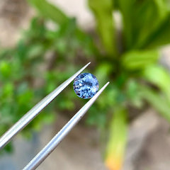 Shop a 1.00 Ct natural blue spinel from Africa with a classic round cut. An untreated loose blue gemstone ideal for rings, earrings and custom jewelry.