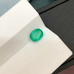1.15 Ct Oval Cut Emerald Stone - Loose Natural Precious Gemstone