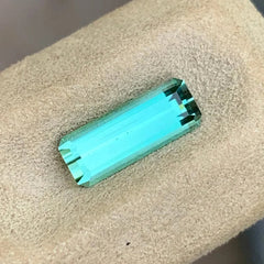Untreated Emerald Cut Seafoam Tourmaline
