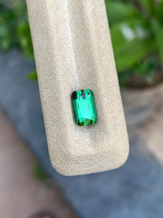 2.40 carat natural bluish green tourmaline from Afghanistan