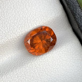 Discover the vibrant beauty of this 2.60-carat Natural Garnet from Africa, expertly faceted in an elegant oval shape.