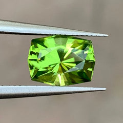 Untreated natural apple green Peridot loose gemstone