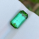 Discover the elegant beauty of this 2.70-carat Natural Bluish Green Tourmaline from Afghanistan, featuring a classic Shape and design