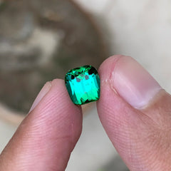 7.7 mm cushion cut natural Tourmaline from Afghanistan