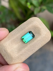 1.60 Ct Afghan bicolor Tourmaline gemstone
