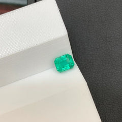 0.70 Carats Bright Green Panjshir Emerald - Natural Loose Afghan Gemstone