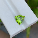 Bright Green Peridot – Trillion Cut Loose Gemstone