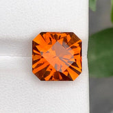 Faceted Uruguay Citrine gemstone for jewelry