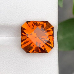 Faceted Uruguay Citrine gemstone for jewelry