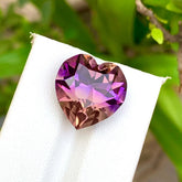 14.95 Ct Natural Ametrine – Heart-Shaped Bicolor Loose Gemstone