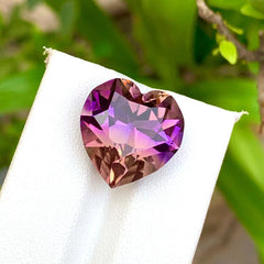 14.95 Ct Natural Ametrine – Heart-Shaped Bicolor Loose Gemstone