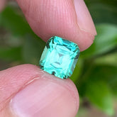 2.45 Carats Cushion Cut Natural Seafoam Tourmaline - Loose Afghan Gemstone