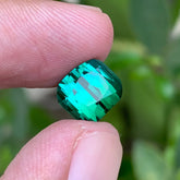 4.65 Carats Natural Bluish Green Tourmaline - Loose Bicolor Gemstone From Afghanistan