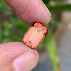 4.30 Carats Cushion Cut Orange Tourmaline From Afghanistan - Loose Gemstone For Jewelry Making