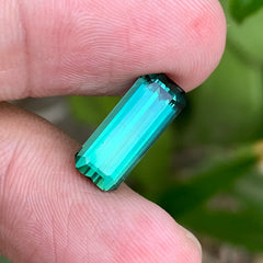 4.00 Carats Natural Loupe Clean Bluish Green Tourmaline - Loose Gemstone For Jewelry Making