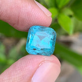 5.75 Carats Cushion Cut Natural Blue Tourmaline - Loose Afghan Gemstone For Jewelry