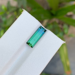 2.70 Carats Bicolor Tourmaline Baguette Cut - Natural Loose Gemstone