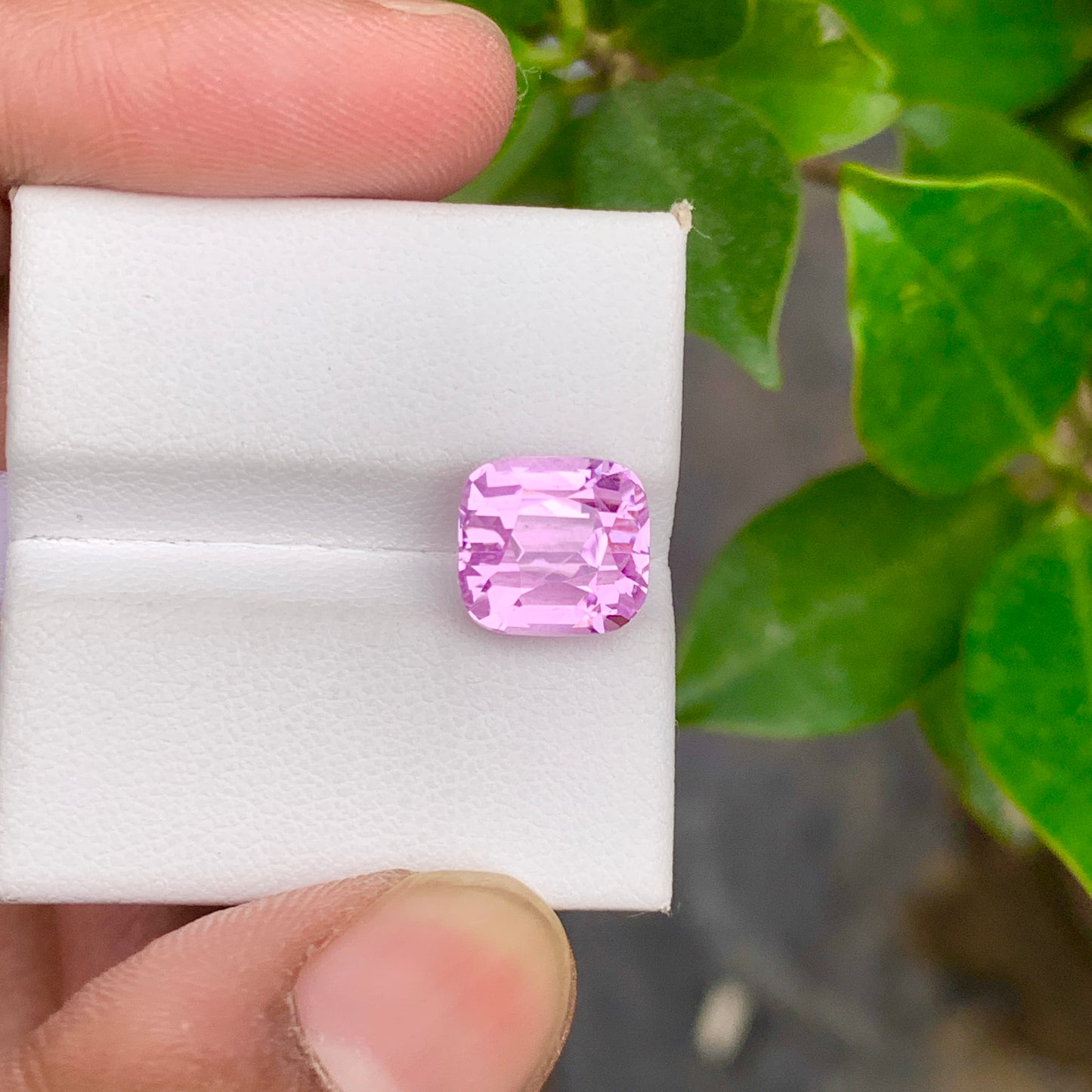 Cushion Cut Kunzite Stone
