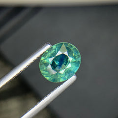 2.32 Carats Oval Cut Natural Greenish Blue Sapphire From Madagascar
