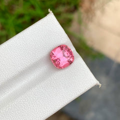 3.10 Carats Natural Pink Tourmaline Cushion Shape - Loose Afghan Gemstone