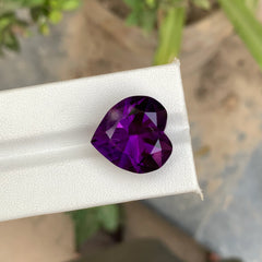 22.10 Carats Deep Purple Hard Shaped Amethyst - Loose African Stone