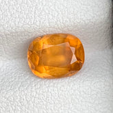Orange hessonite garnet oval cut loose gemstone