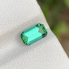 1.00 Carats Bluish Green Tourmaline Stone From Afghanistan