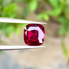 2.95 Carats Deep Pinkish Red Rhodolite Garnet - Natural Loose African Garnet Stone