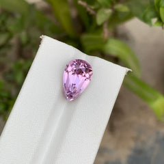 10.25 Carats Pear Shape Pink Kunzite Stone