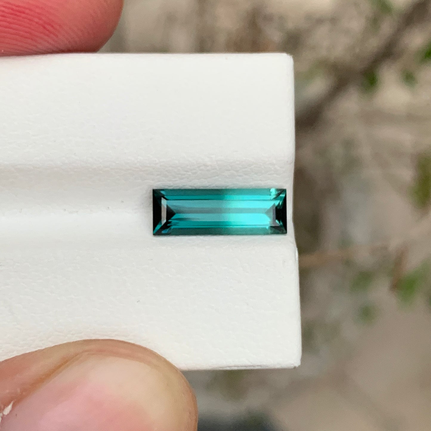 1.65 Carats Bicolor Tourmaline Blue Green
