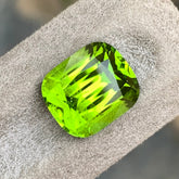 8.10 Carats Cushion Shape Peridot Stone - Natural Loose Pakistani Gemstone