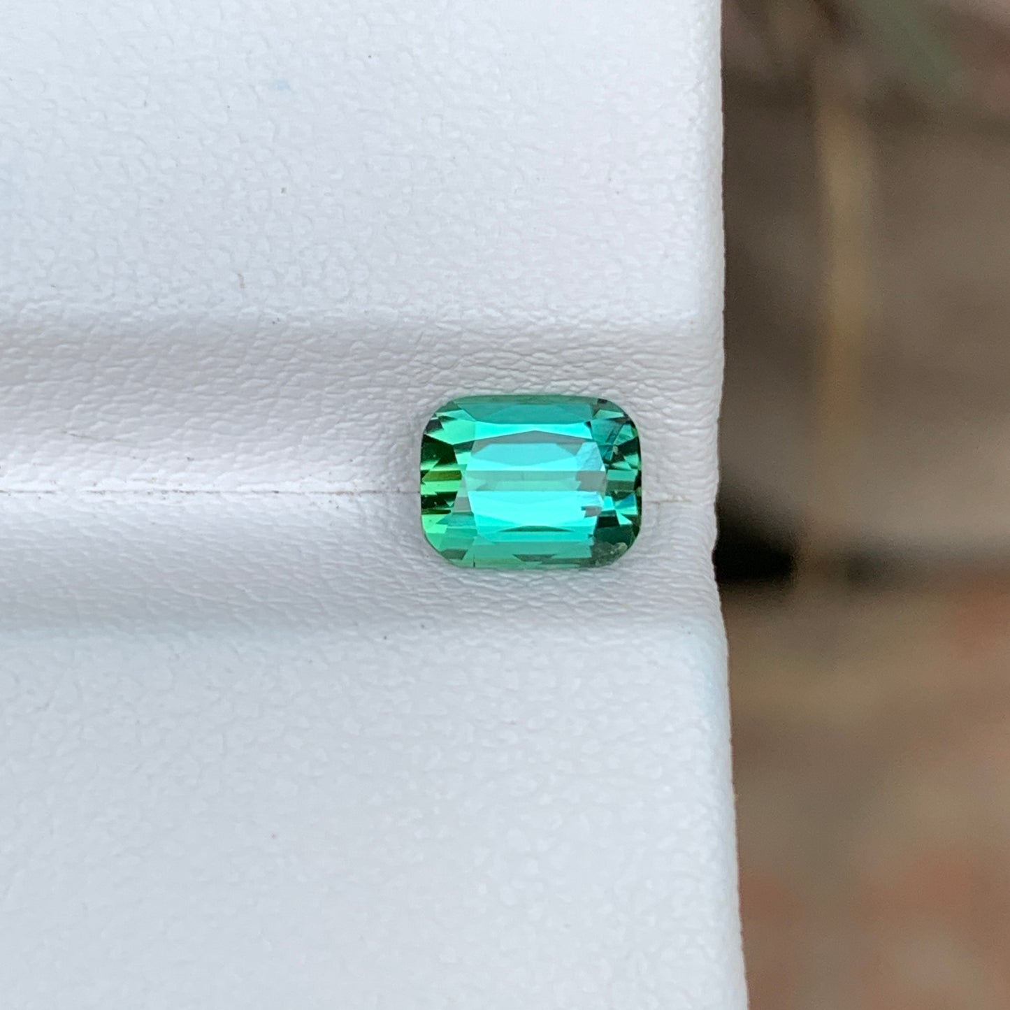 1.35 Carats Bluish Green Tourmaline Stone