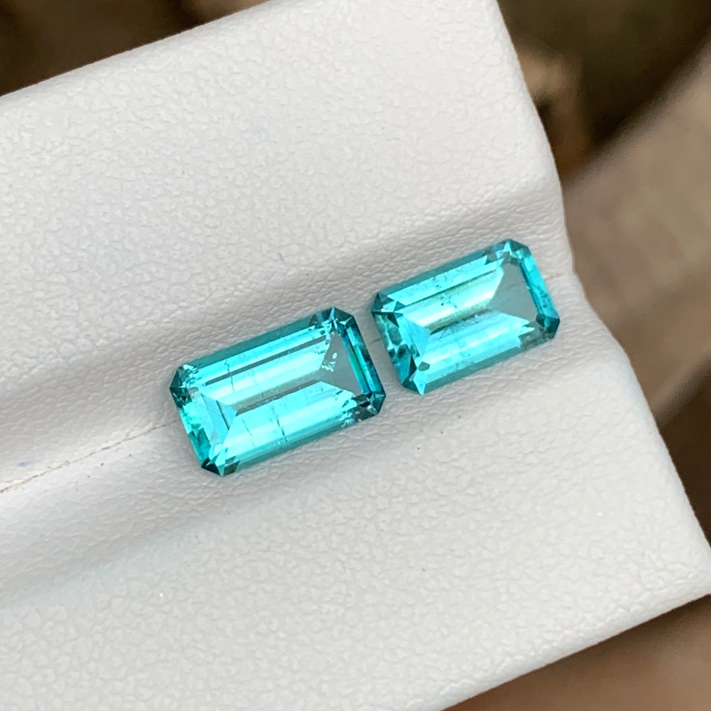 2.90 Carats Tiffany Blue Tourmalines