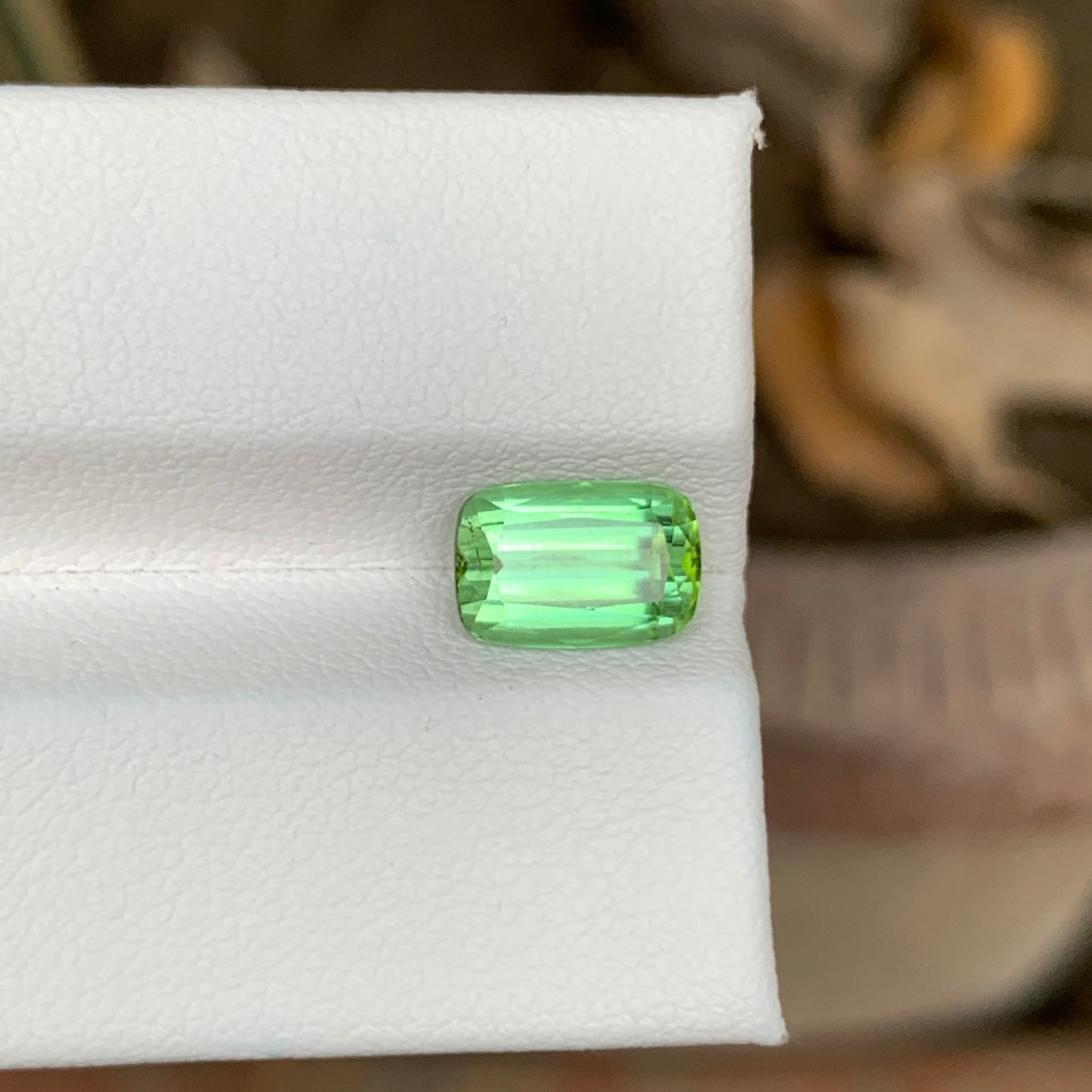 2.35 Carats Apple Green Tourmaline