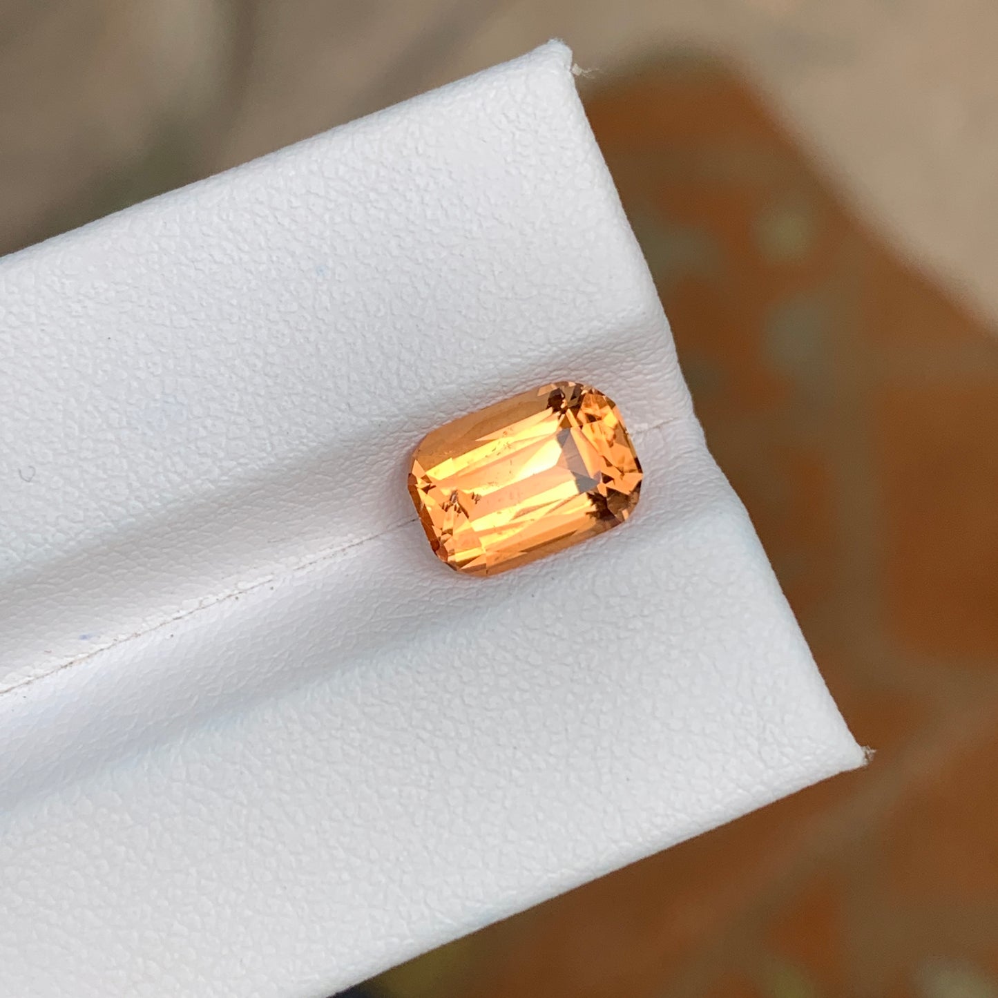 3.55 Carats Bright Orange Topaz