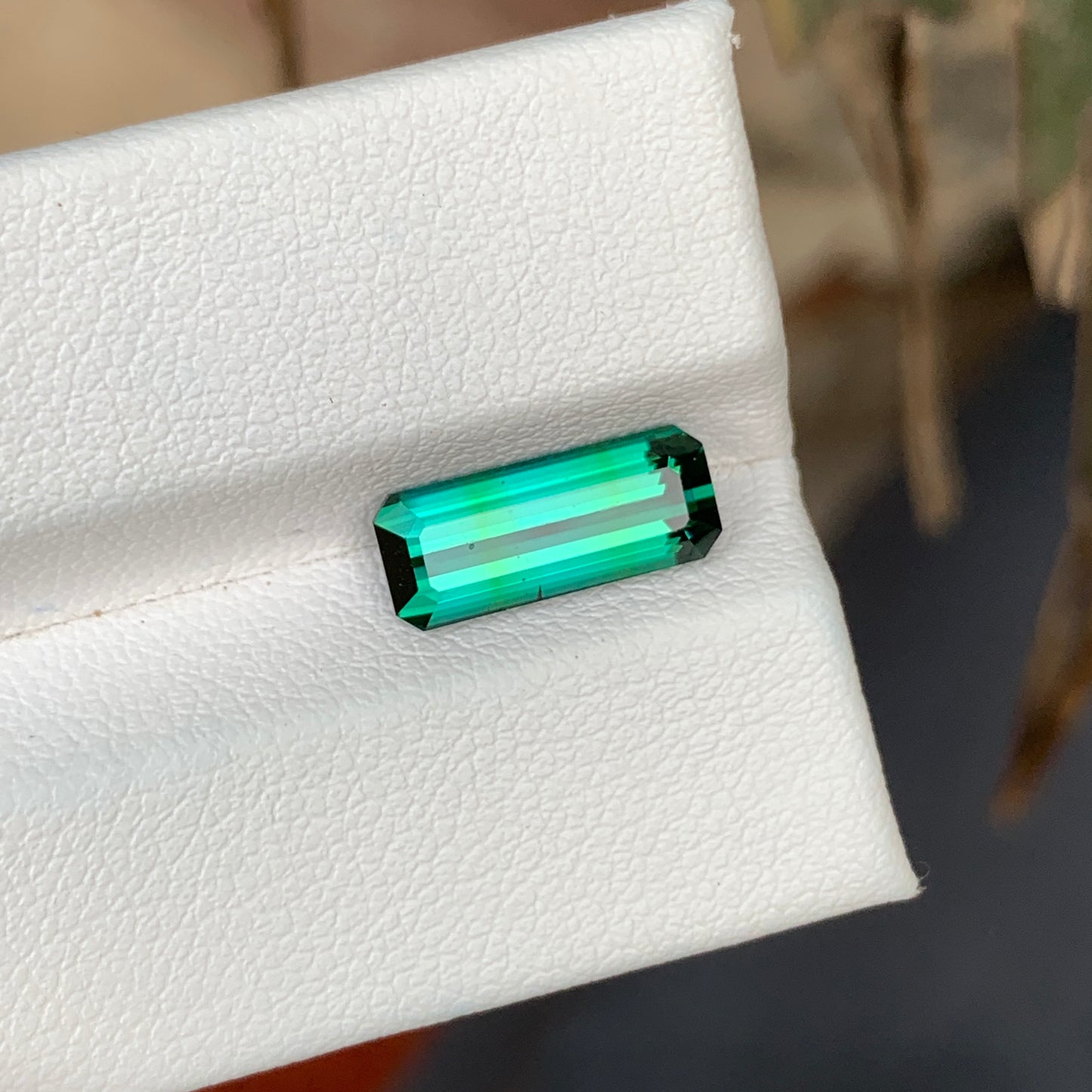 2.55 Carats Bluish Green Tourmaline