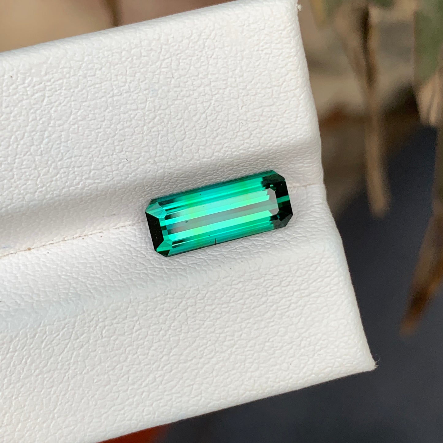 2.55 Carats Bluish Green Tourmaline