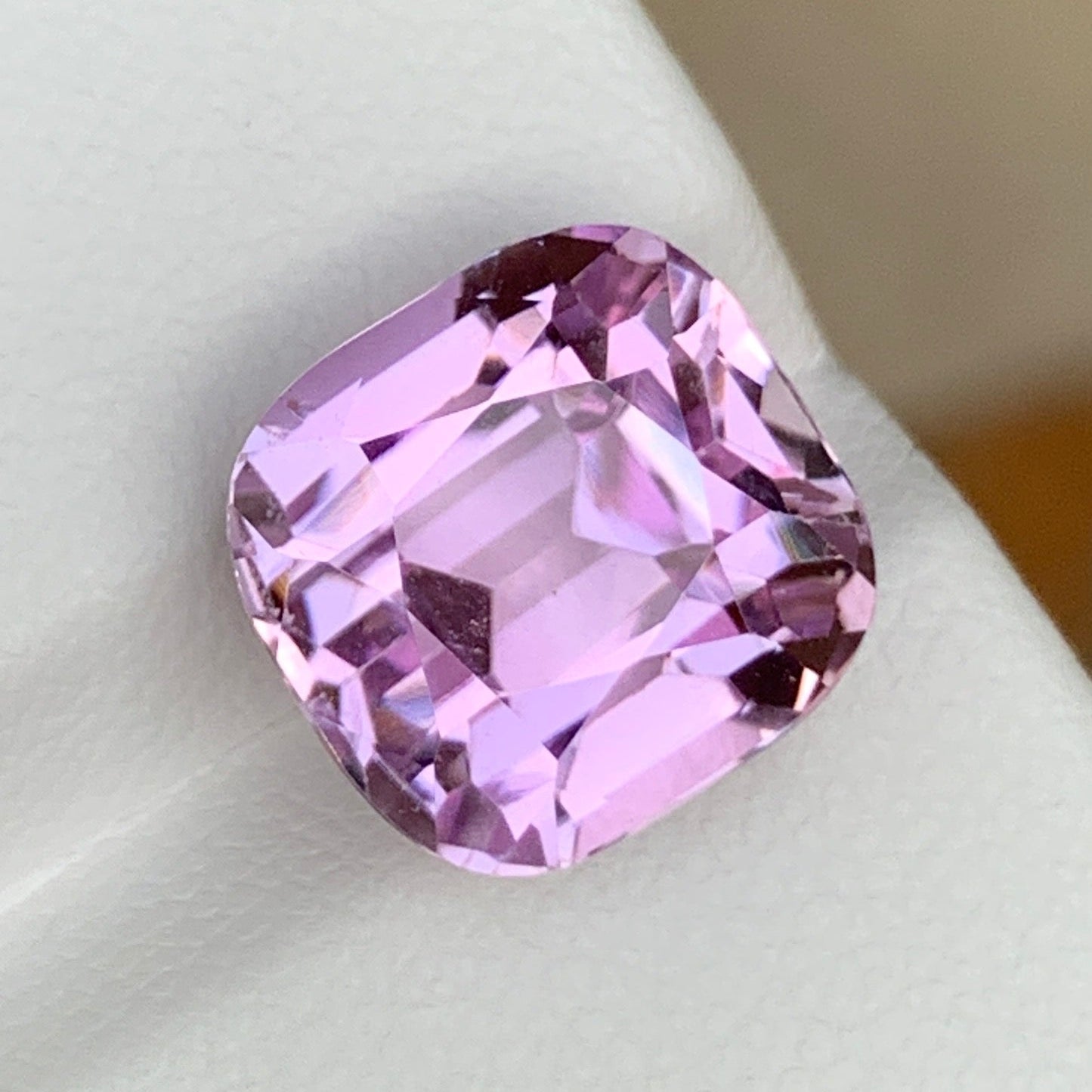 Kunzite Stone Cushion Cut