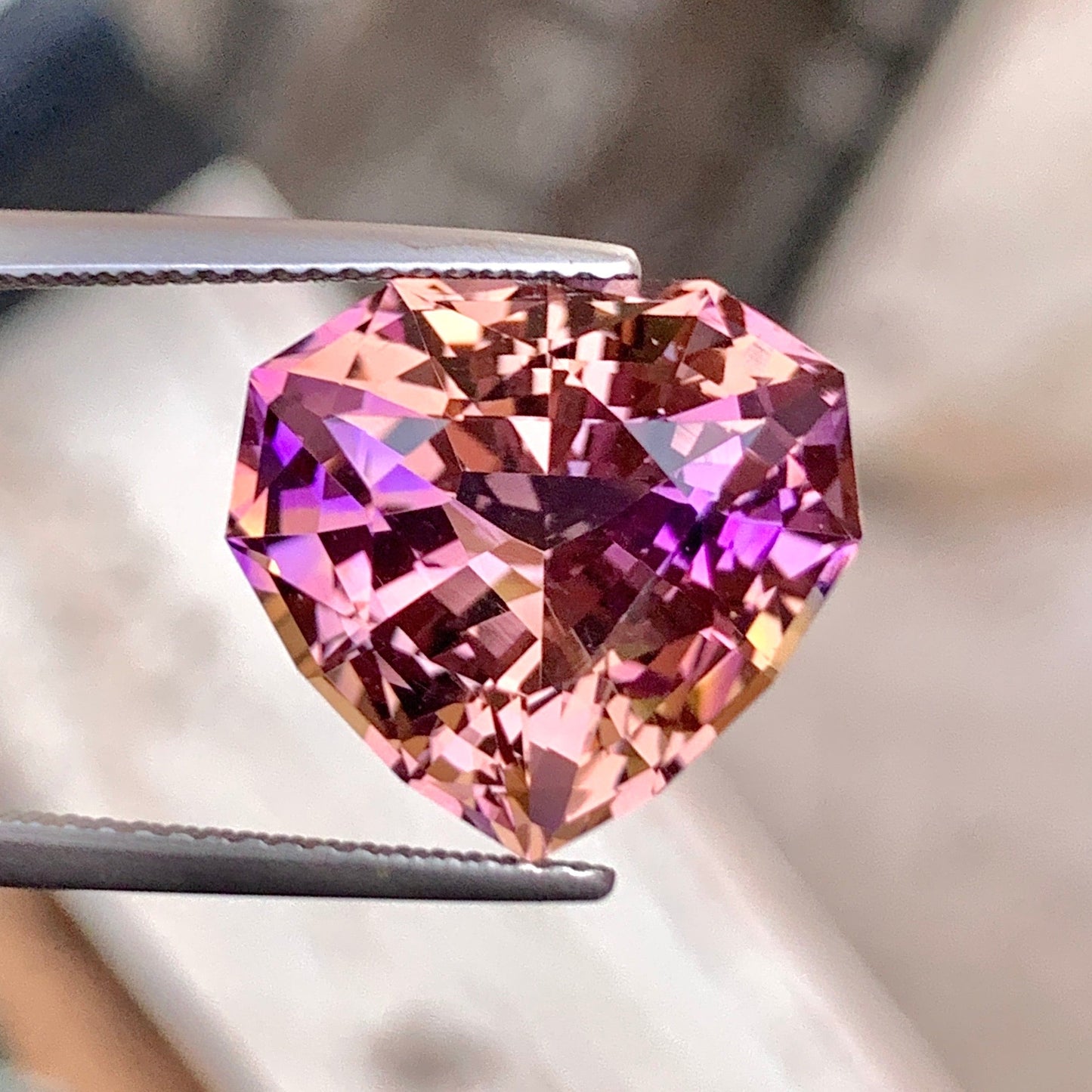 Heart Shaped Bolivian Ametrine
