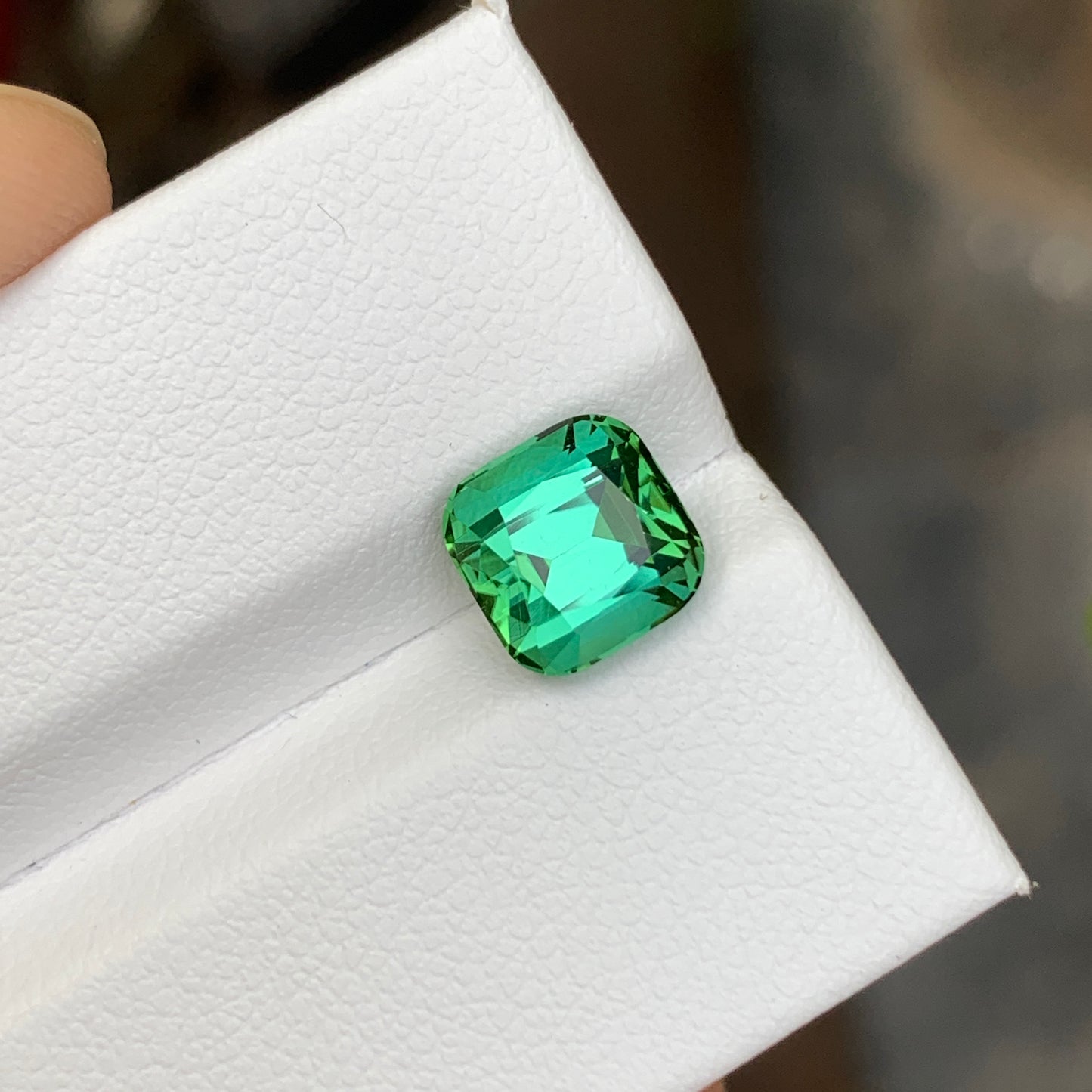 2.90 Carats Bluish Green Tourmaline