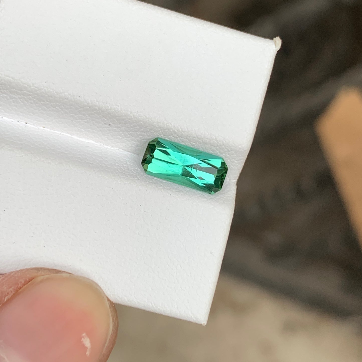 Bluish Green Tourmaline Stone
