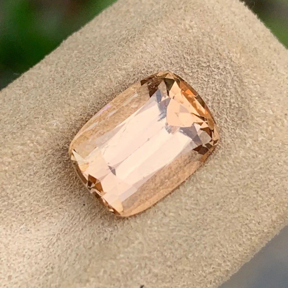 Golden Oval cut Imperial Topaz gemstone