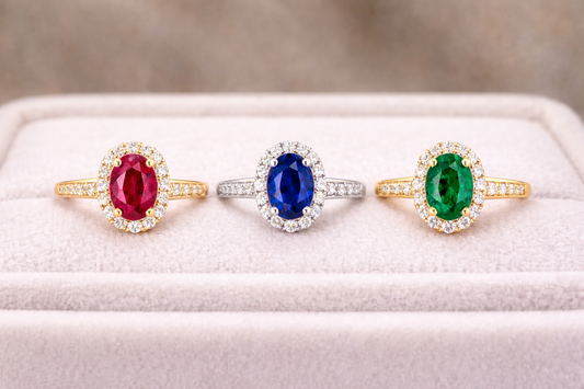 Precious Stone Wedding Rings