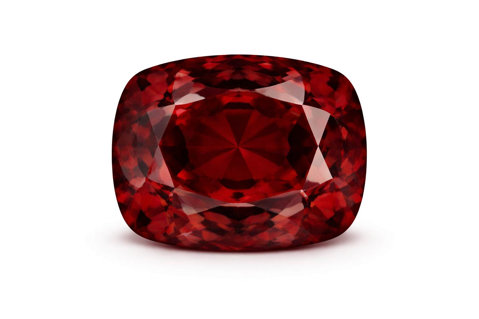 Loose red gemstone