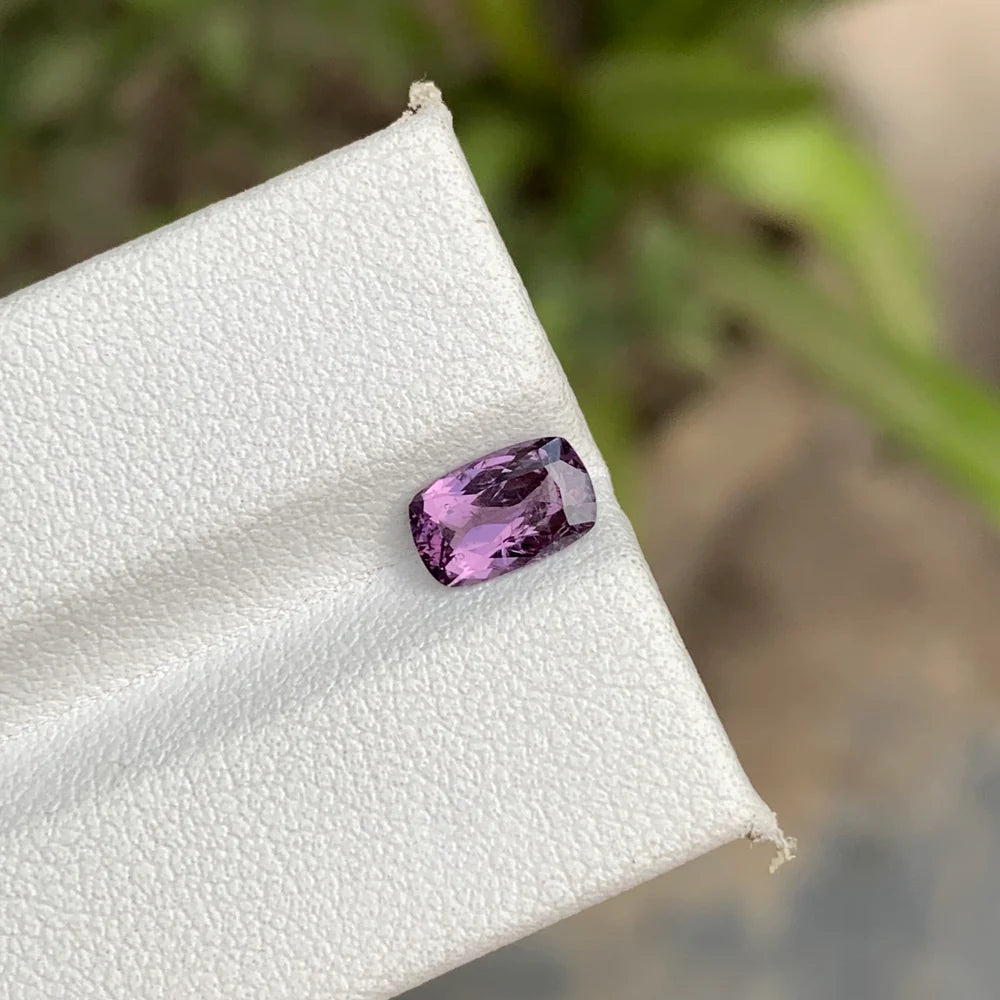 Natural pinkish purple spinel from Africa