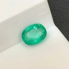 1.15 Ct Oval Cut Emerald Stone - Loose Natural Precious Gemstone