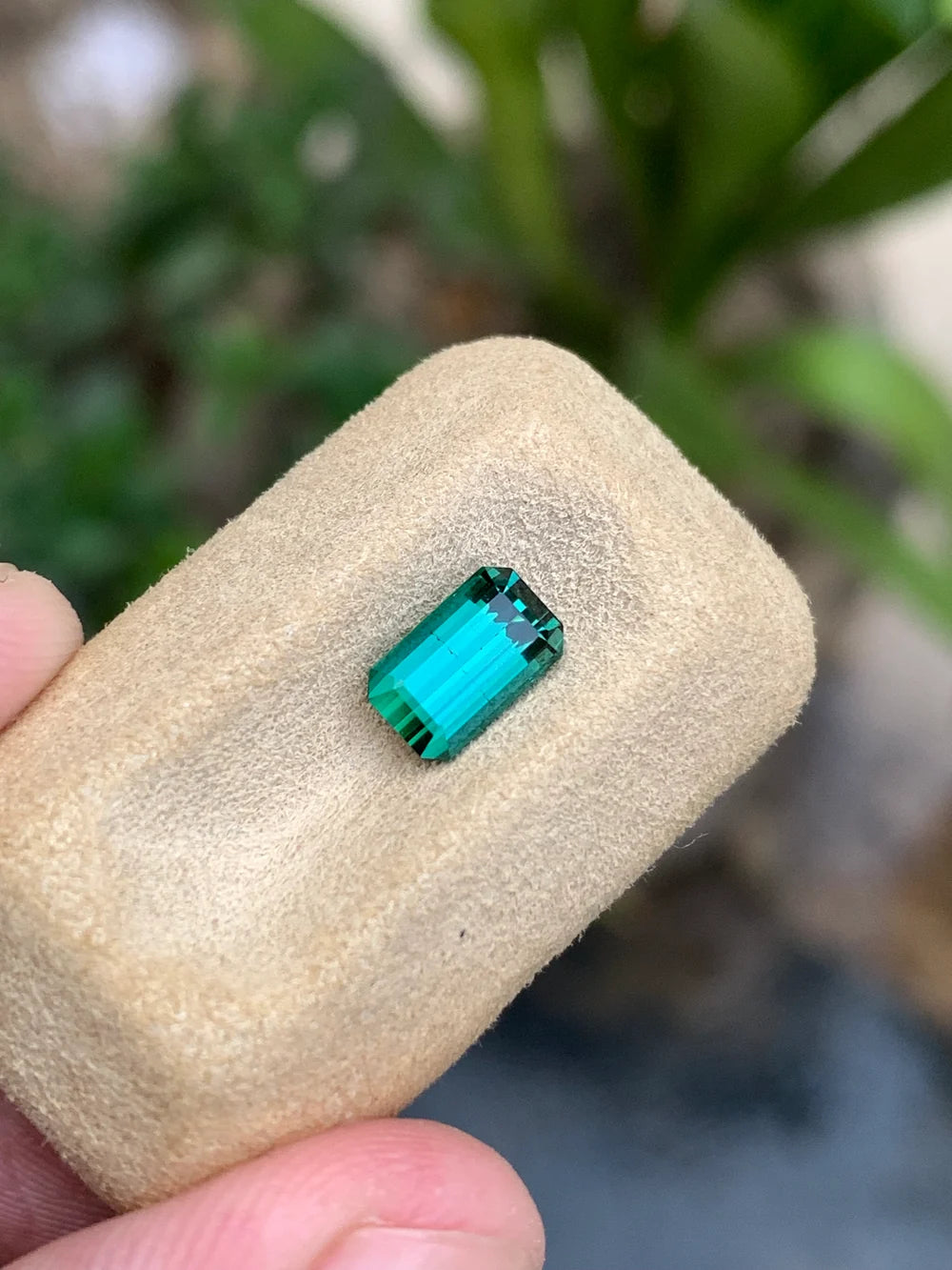 Natural bluish green tourmaline from Afghanistan