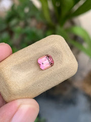 Natural pink tourmaline for custom jewelry