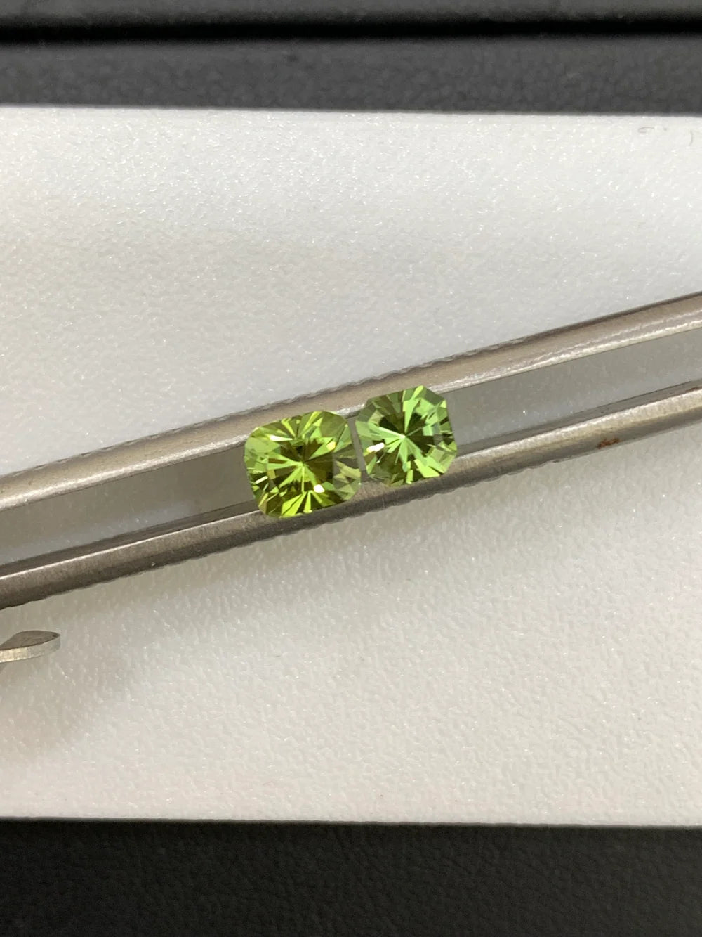 Natural untreated Pakistani peridot gemstone pair