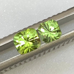 1.35 Ct light green peridot pair for matching earrings